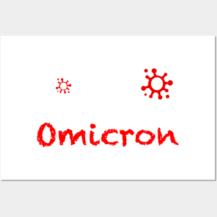 I lose my job because of omicron black tshirt Posters and Art